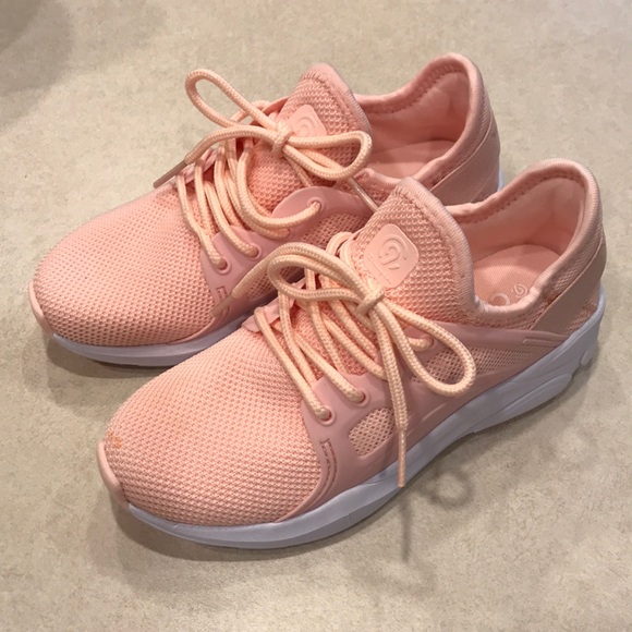 peach champion shoes